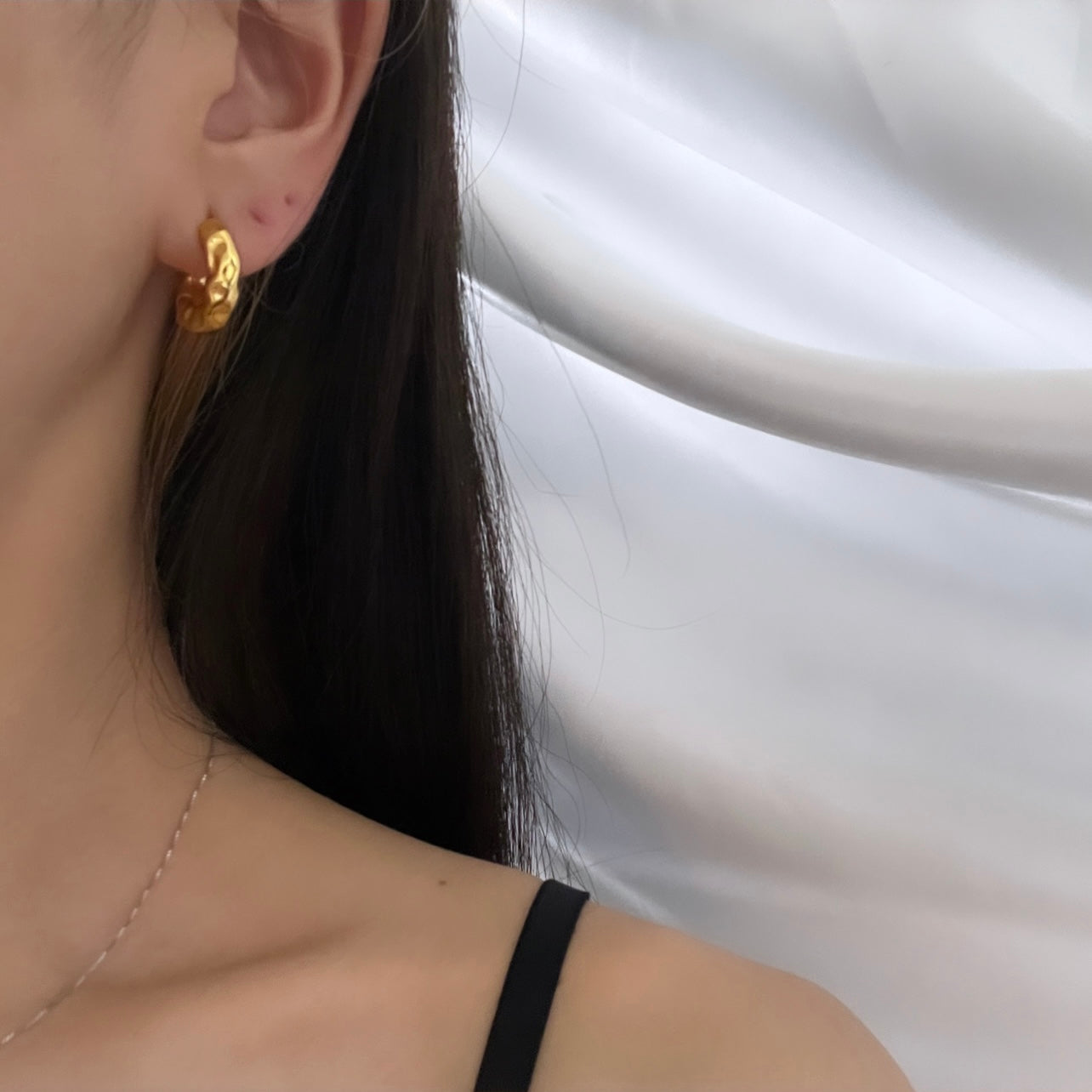 18k/リアルゴールドプレイティング/ピアス/アクセサリー/ジュエリー/アクセサリー/レディース/メンズ/ユニセックス/金属アレルギー対応/ステンレス/結婚式/おしゃれ/プレゼント/誕生日/プレゼント/シンプル Silver