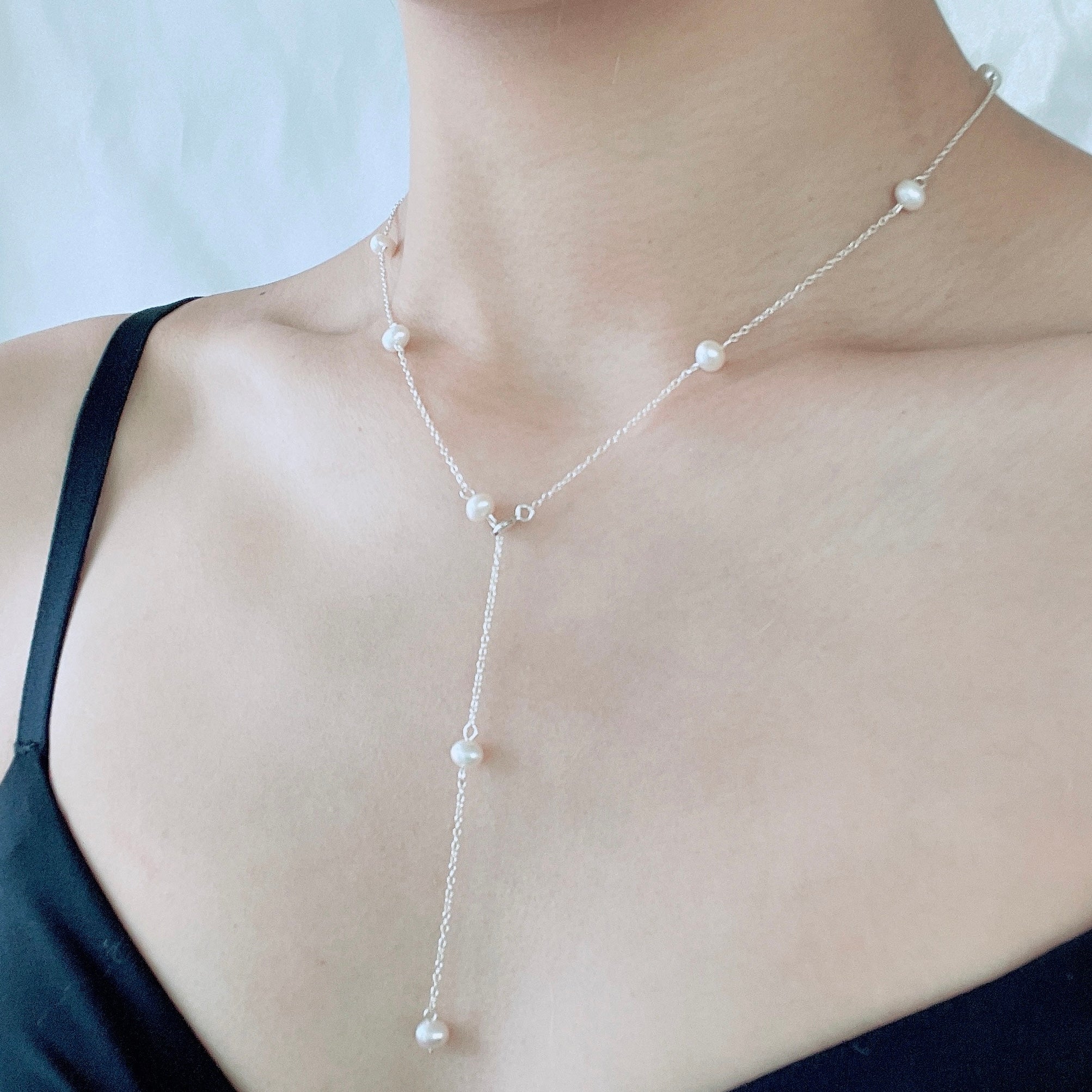 パール/淡水パール/結婚式/ネックレス/Pearl necklace silver925