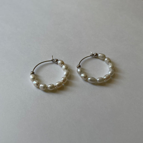 Pearl pierce silver925 BDN001/ピアス/アクセサリー/ジュエリー/シルバー925/アクセサリー/レディース/結婚式/パール /淡水パール/おしゃれ/プレゼント/誕生日/プレゼント/シンプル – Bouquet di notte